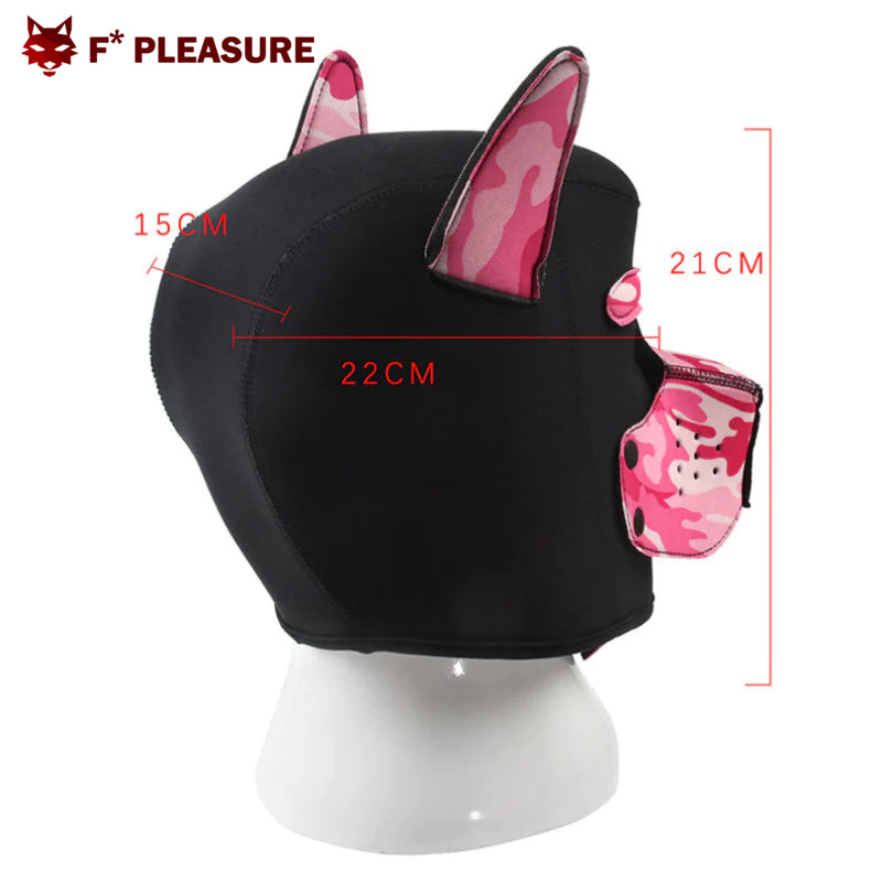 Neoprene Puppy Hood - Pink