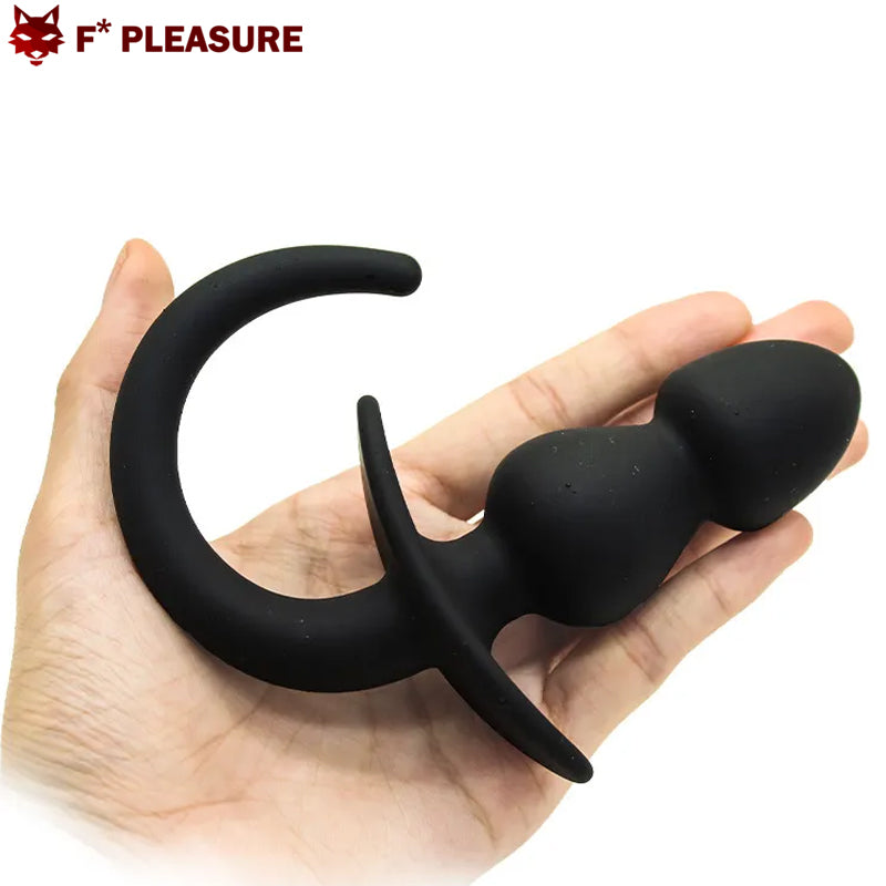 F* Pleasure Silicone Hundeschwanz Schwarz