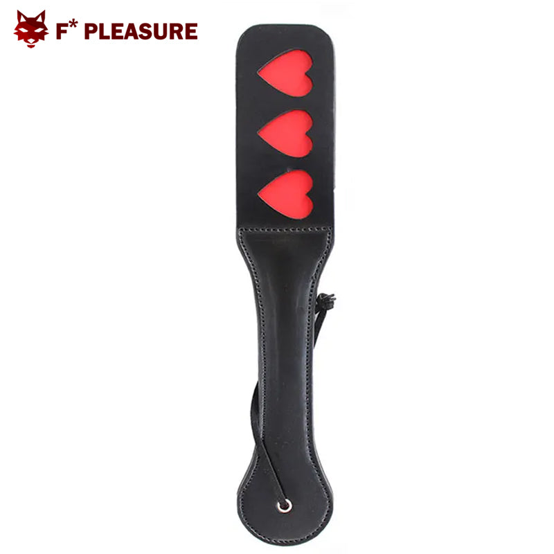 F* Pleasure Leather Paddle hearts