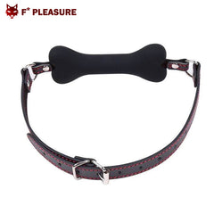 F* Pleasure - Mouth Gag in Bone Shape Black