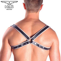 Mister B - Sling Schulterharness Premium Weiss