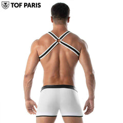 TOF Paris - Neoprene Bulldog Harness - White