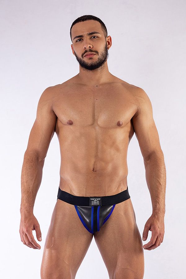 Mister B - Neoprene Jockstrap - Black Blau