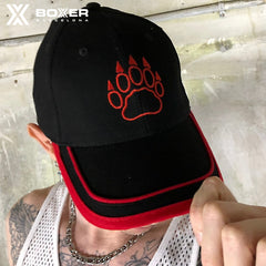 BOXER - X- Baseball Cap - Black/Red BEAR