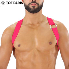 TOF Paris - Party Boy Elastic Harness - Neon Pink