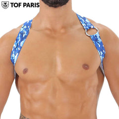 TOF Paris - Party Boy Elastic Harness - Blue Camo