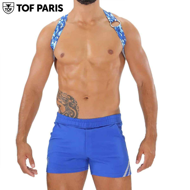 TOF Paris - Party Boy Elastic Harness - Blue Camo