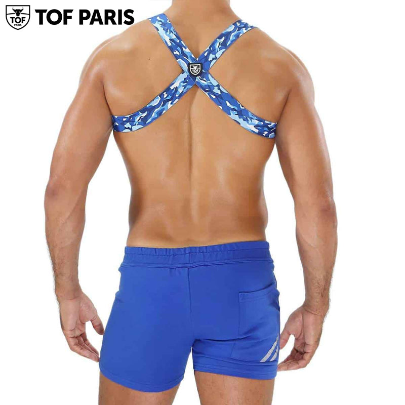 TOF Paris - Party Boy Elastic Harness - Blue Camo