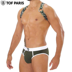 TOF Paris - Party Boy Elastic Harness - Khaki Camo