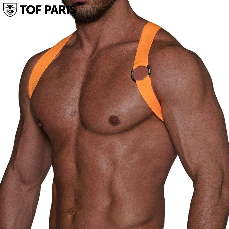 TOF Paris - Arnés Elástico Party Boy - Naranja Neón