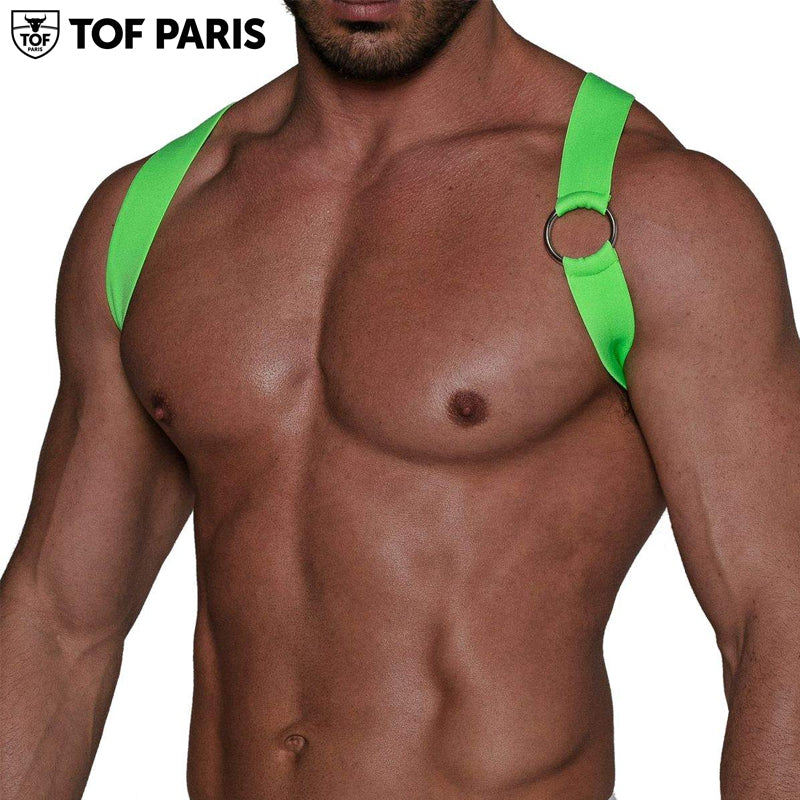 TOF Paris - Party Boy Elastic Harness - Neon Green