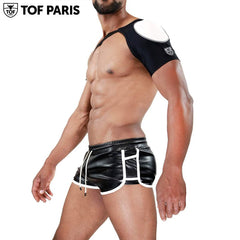 TOF Paris - Shoulder Harness Fetish - Black-White