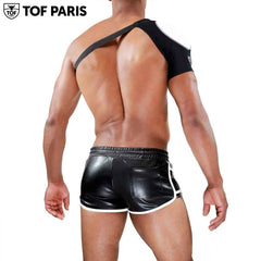 TOF Paris - Shoulder Harness Fetish - Black-White