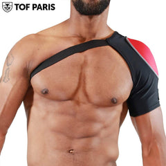 TOF Paris - Shoulder Harness Fetish - Black-Red