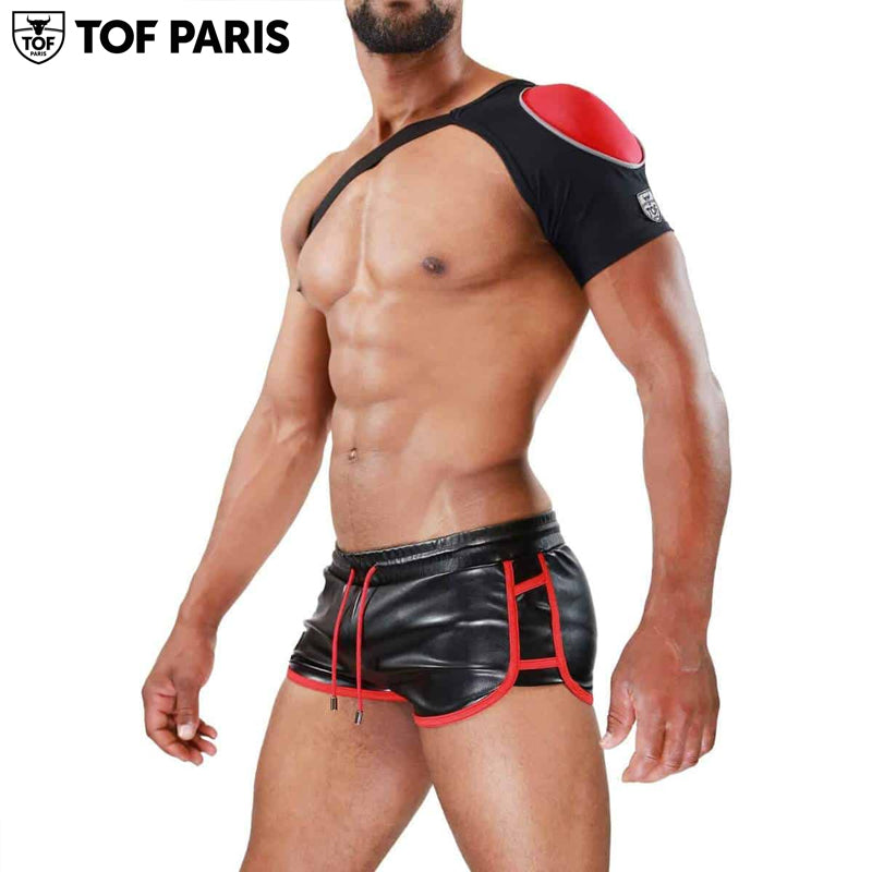 TOF Paris - Shoulder Harness Fetish - Black-Red