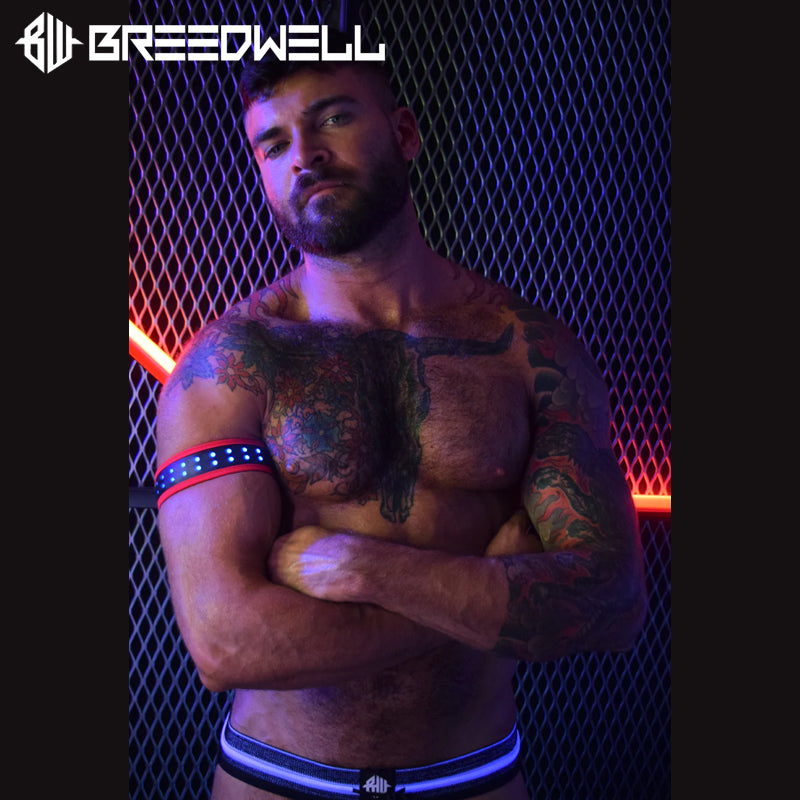 BREEDWELL -STARLIGHT Bicepsband LEDs 20 Animations - Red