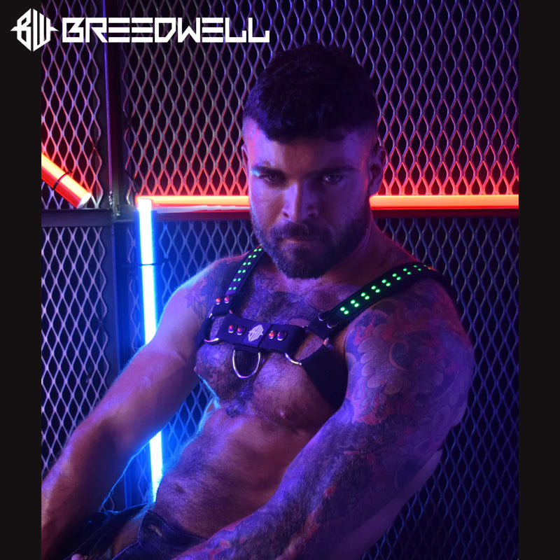 BREEDWELL - STARLIGHT BULLDOG Harness LEDs 20 Animations - Black