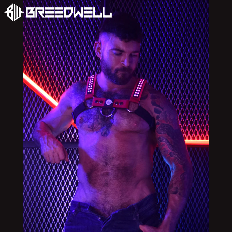 BREEDWELL - STARLIGHT BULLDOG Harness LEDs 20 Animations - Red