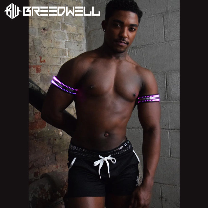 BREEDWELL-MIRROR GLOW ARMBANDS Bicepsband LED Animations