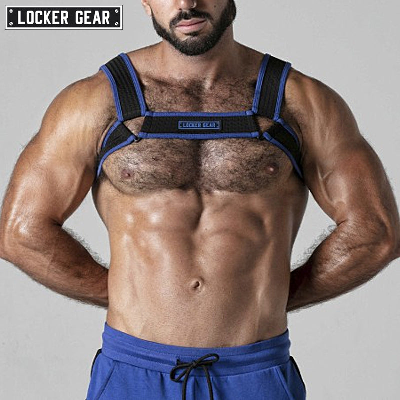 LOCKER GEAR - Arnés de malla LOOK AT - Azul