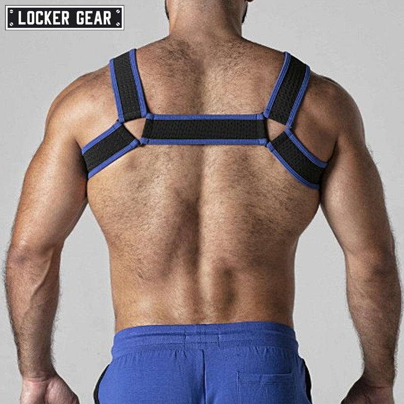 LOCKER GEAR - Arnés de malla LOOK AT - Azul