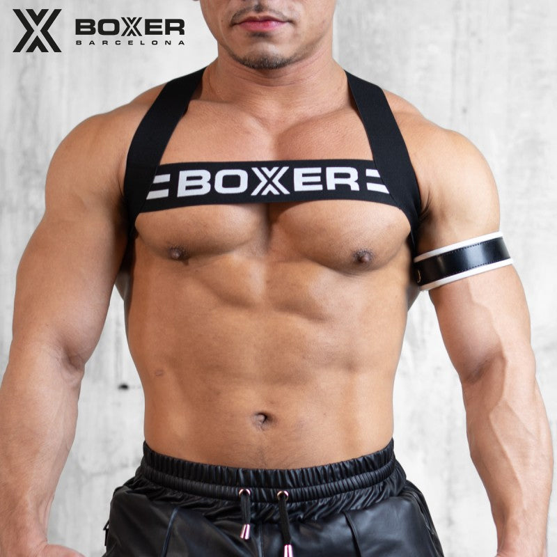 BOXER - Shoulder Harness - Black/White