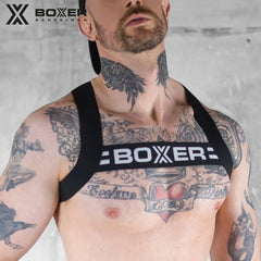 BOXER - Shoulder Harness - Black/White