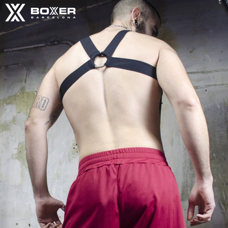 BOXER - BXR Chest & Cock Harness - Black