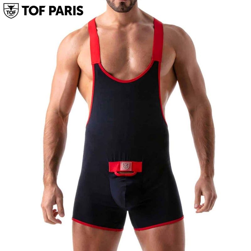 TOF Paris - Open Push-Up Wrestling Body - Navy-Red