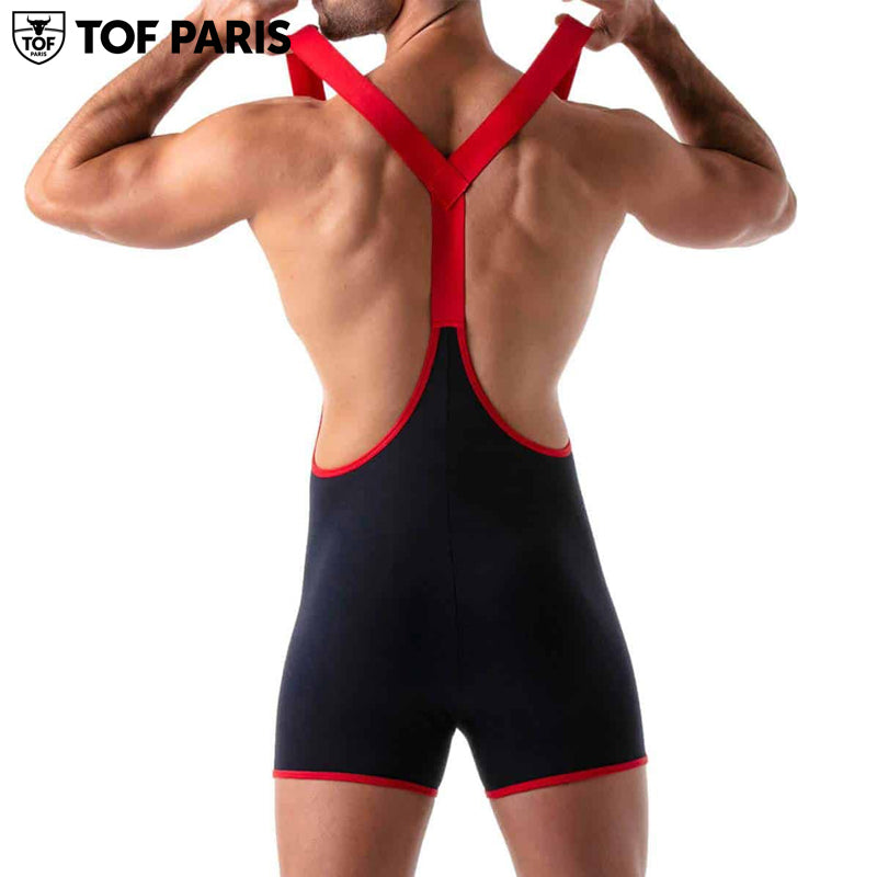 TOF Paris - Open Push-Up Wrestling Body - Navy-Red