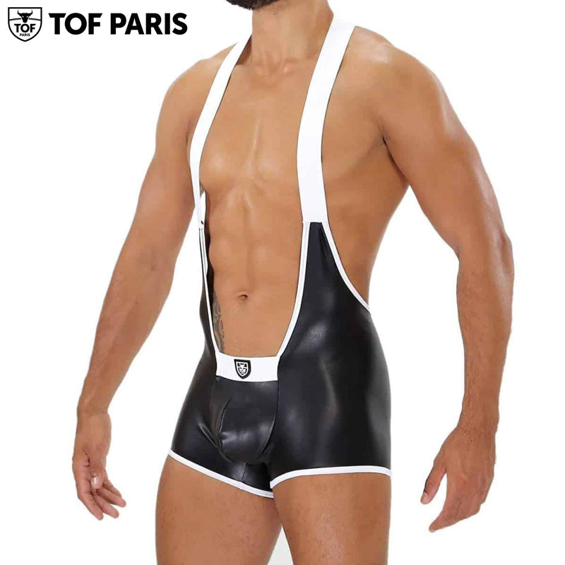 TOF Paris - Fetish Singlet - Black/White