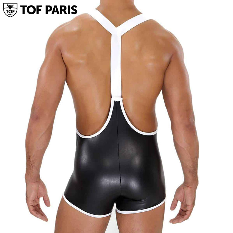 TOF Paris - Fetish Singlet - Black/White