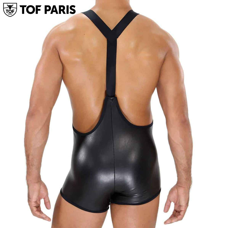 TOF Paris - Fetish Singlet - Black/Black