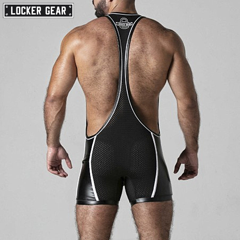 LOCKER GEAR - LOOK AT IT Mesh Singlet - White