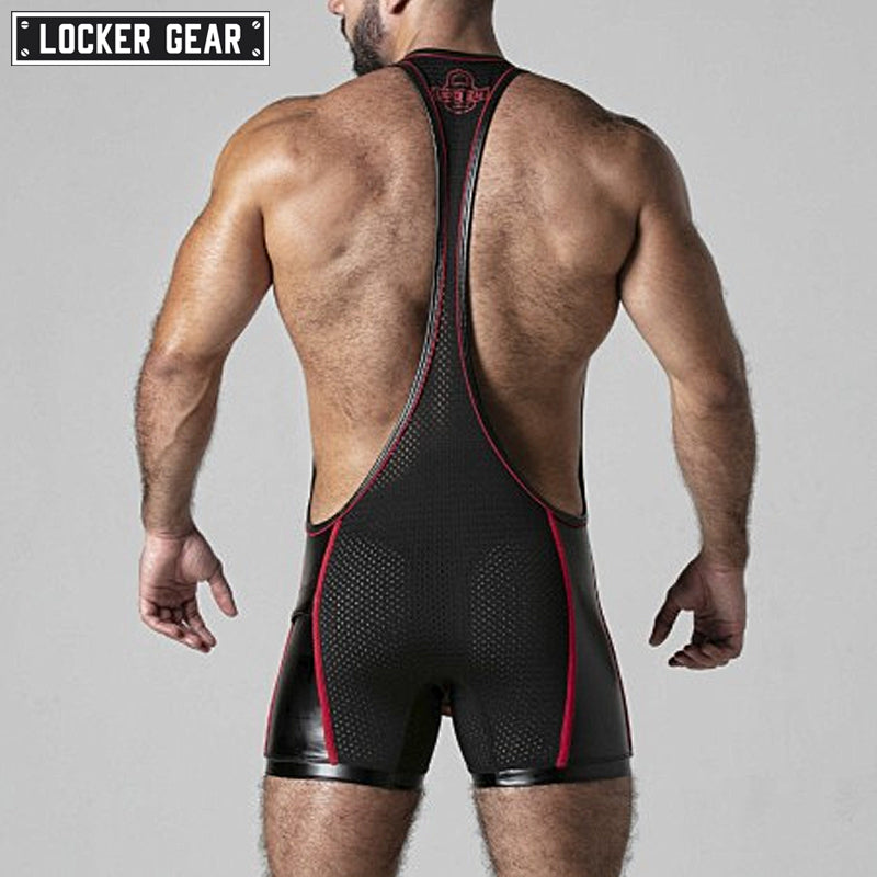 LOCKER GEAR - LOOK AT IT Mesh Singlet - Red