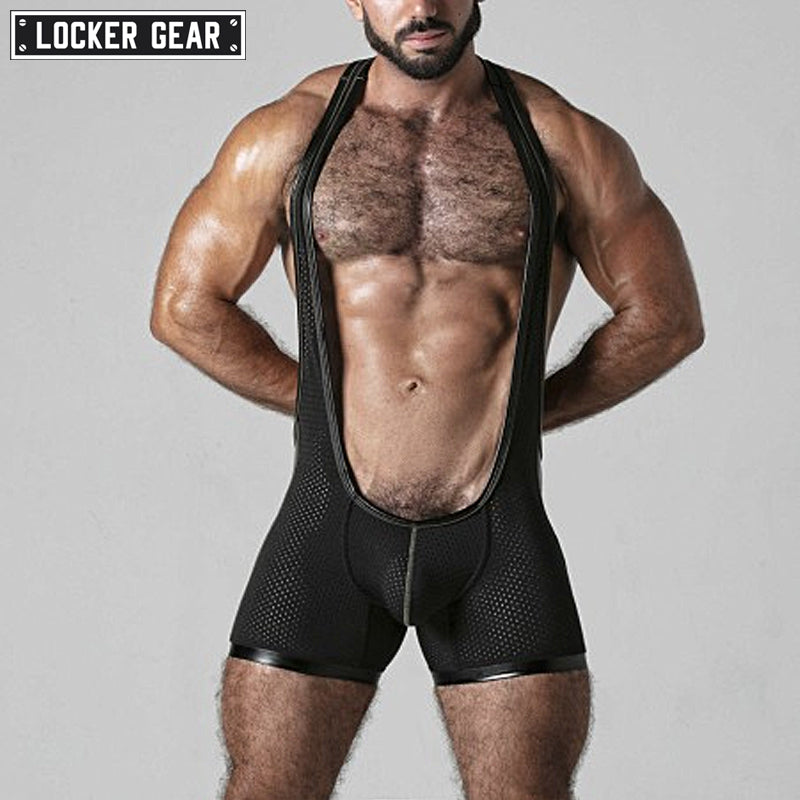 LOCKER GEAR - LOOK AT IT Mesh Singlet - Khaki