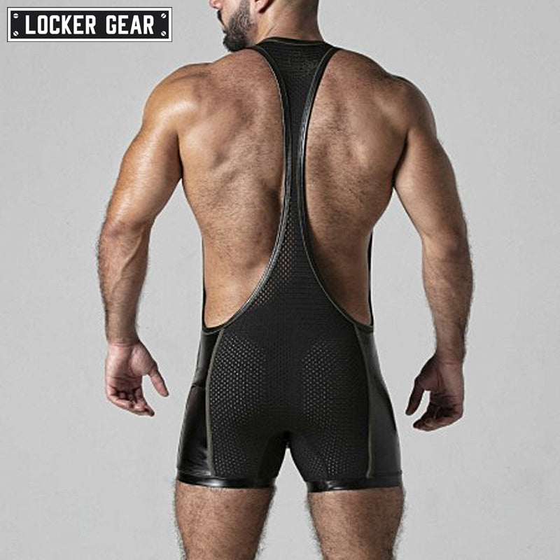 LOCKER GEAR - LOOK AT IT Mesh Singlet - Khaki