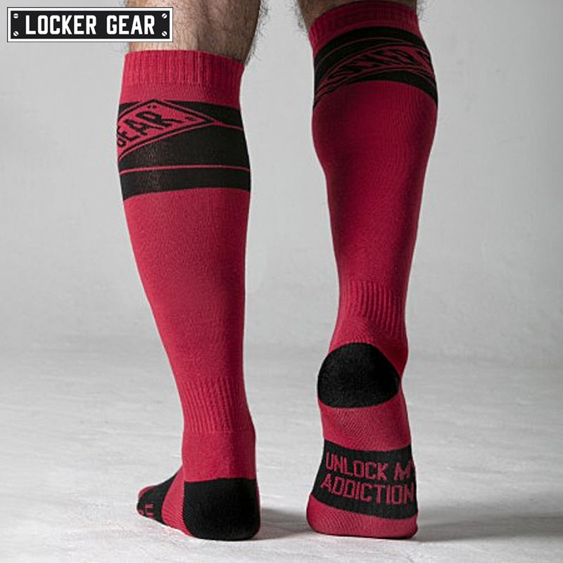 LOCKER GEAR - MÍRALES Calcetines - Rojo 