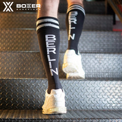 BOXER - Football Socks BERLIN - Black/White