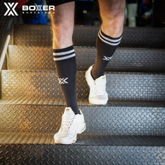 BOXER - Football Socks BERLIN - Black/White