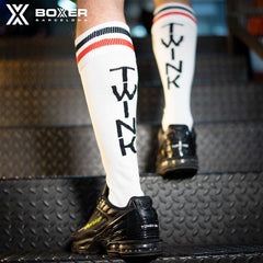 BOXER - Football Socks TWINK - White/Red/Black