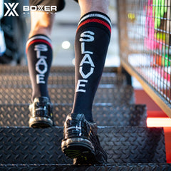 BOXER - Football Socks SLAVE - Black/White/Red