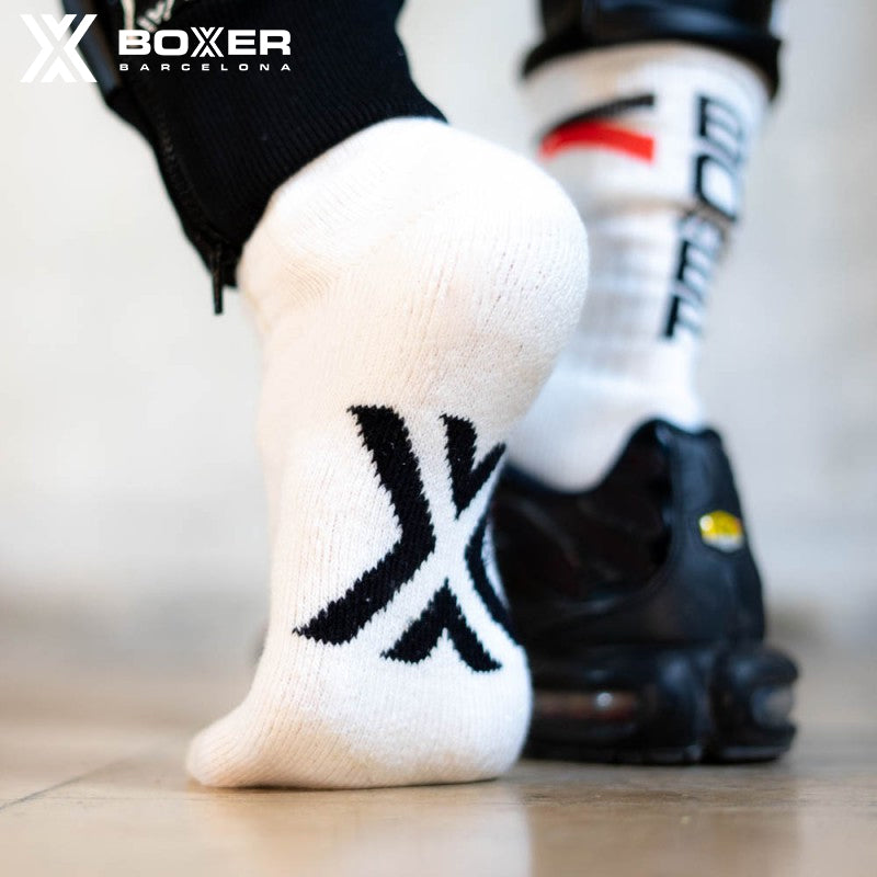 BOXER - Skater Socks BOXER - White/Red/Black