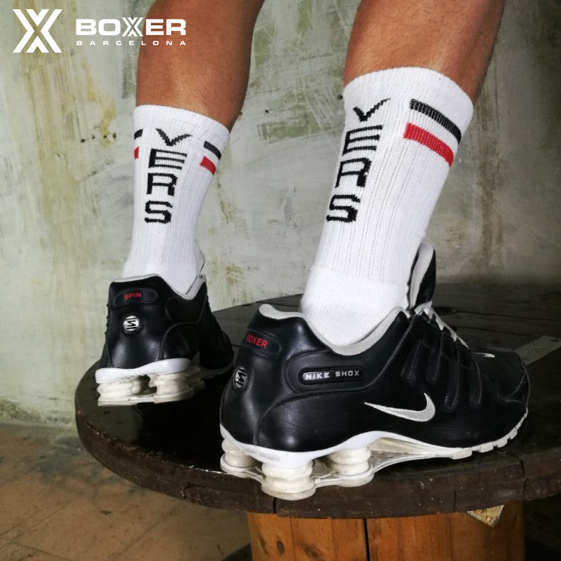 BOXER - Calcetines skater VERS - Blanco/Rojo/Negro