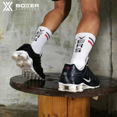 BOXER - Calcetines skater VERS - Blanco/Rojo/Negro