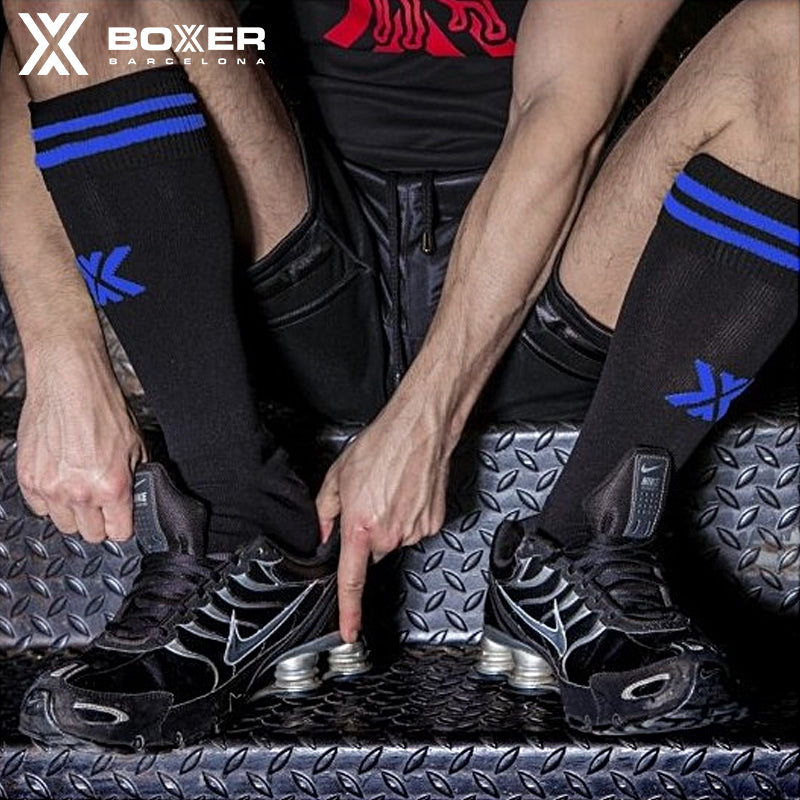 BOXER - Football SOX Socks - Black/Blue