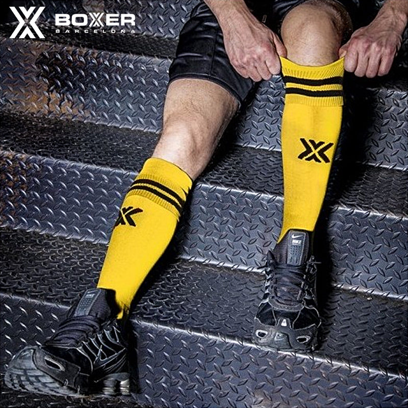 BOXER - Football SOX Socks - Yellow/Black