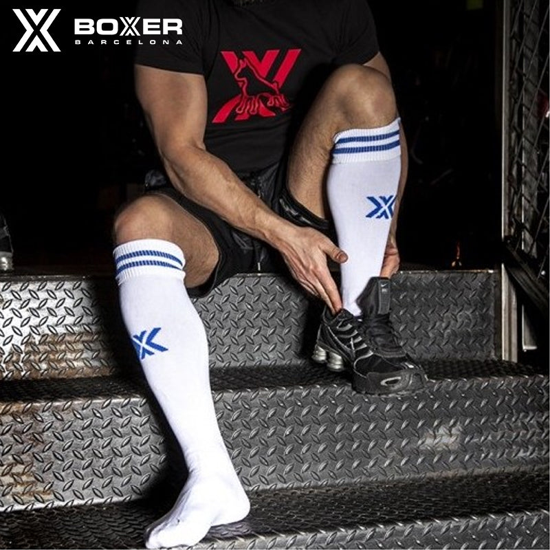 BOXER - Football SOX Socks - White/Blue