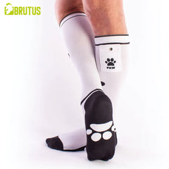 BRUTUS - PUPPY Party Socks w. Pockets White / Black