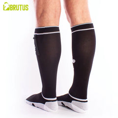 BRUTUS - PUPPY Party Socks w. Pockets Black / White